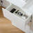 47.2" W Modern White Multi-functional Table With 6 Drawers, Removable Desktop & 3 Storage Compartments