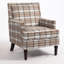 Fauteuil d'appoint rembourré classique avec garniture cloutée-2071715588