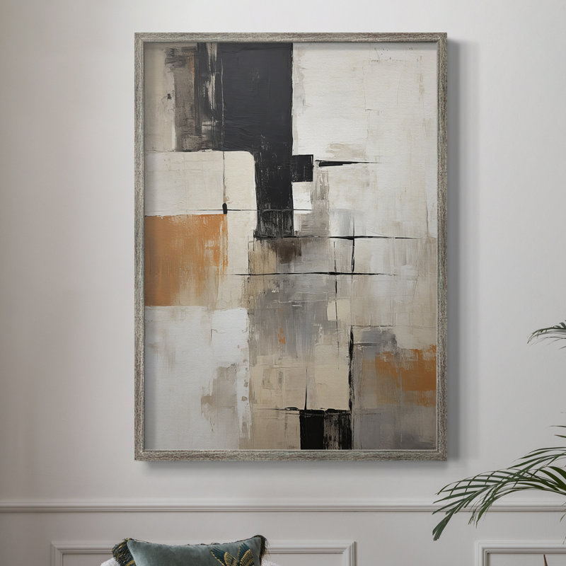 ABSTRACT Series CECXLVI, reproduction encadrée - bois massif, H 11 po x l 9 po