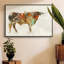 Longue corne, reproduction sur toile encadrée-1211842642-1211842640