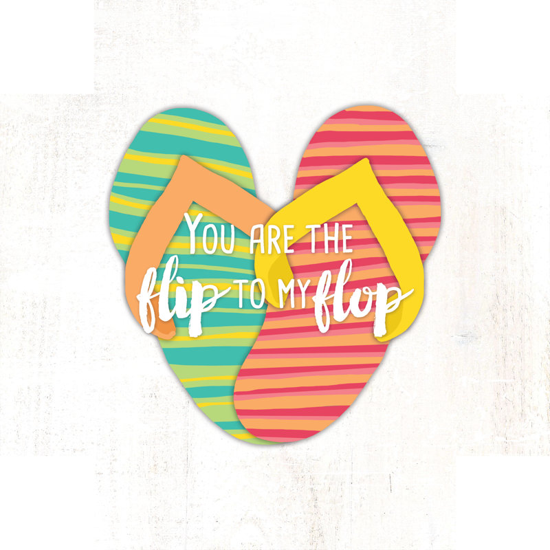 My Flip Flop 2 - Wrapped Canvas Print, 30cm H x 30cm W x 3.8cm D