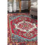 Tapis oriental rouge vif Llelend-1013885212