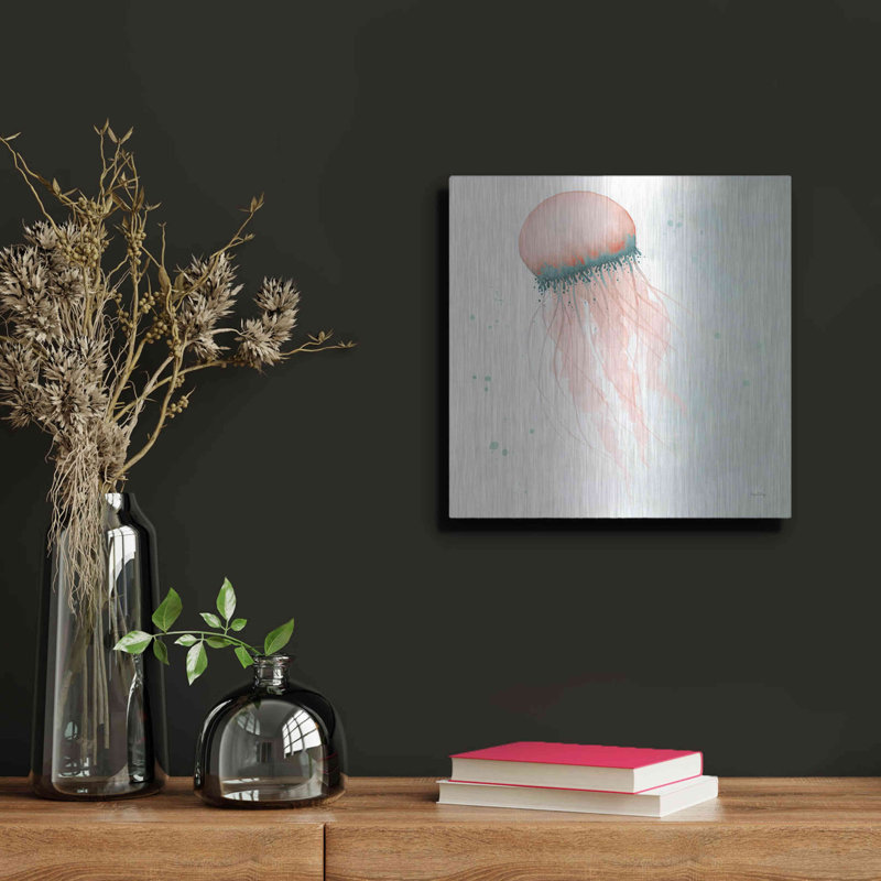 «Splash IV» par Elyse DeNeige, art mural en métal, 24 po x 24 po, H 12 po x l 12 po