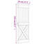 Porte coulissante avec quincaillerie Vidaxl-112703607-112703609