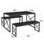 Ensemble de table de salle à manger 3 pièces 43,3 pouces avec bancs Aithan, ensemble de table de cuisine rustique pour petits espaces, ensemble de salle à manger de style campagne moderne avec banc pour cuisine et salle à manger-1421384762-1506736367