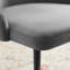 Chaise parsons capitonnée en velours-148914987