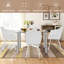 Ensemble de table de salle à manger George Oliver et 4 chaises en plastique moulé