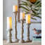 Coastal Cottage Solid Wood Candle Holder