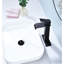 Robinet de lavabo de salle de bain en acier inoxydable avec bec cascade et bonde escamotable, couleur noir mat pour une fiabilité de fabrication contemporaine-121613377