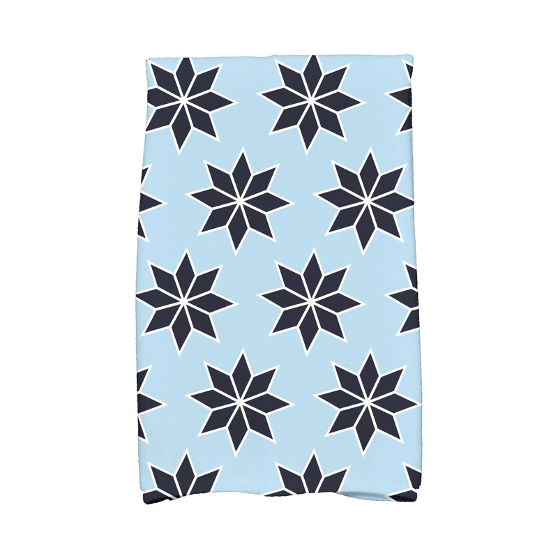 Hand Towel, Light Blue/Blue/White