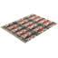 Tapis ivoire / gris / rouge en laine noué à la main de conception unique 8 pi x 10 pi 2 po Awo