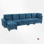 Canapé modulaire rembourré 4 pièces Ozie-758866925
