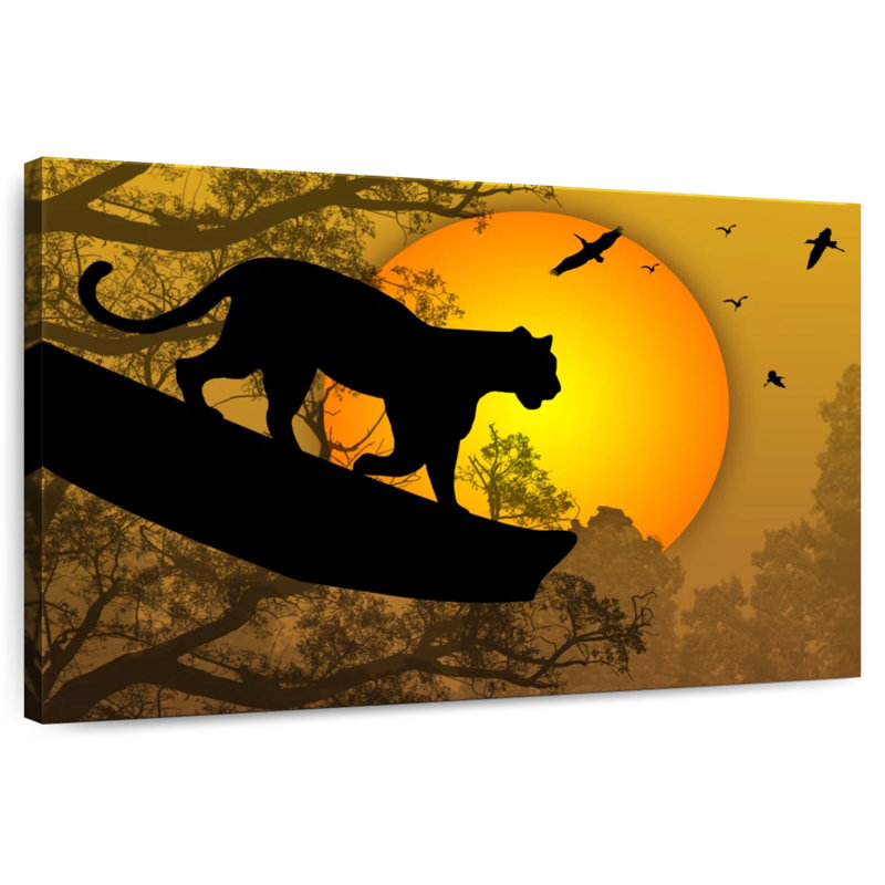Brampt Panther Silhouette, 24" H x 36" W