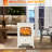 22" Electric Fireplace Heater, Freestanding Fire Place Stove With Realistic LED Flames And Logs, And Overheating Protection, 750W/1500W, Beige-168880167