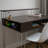 Marcus Jr. Modern Home Office Desk – Functional Writing Desk with Large Storage Compartment & Raised Hutch Shelf for Extra Space