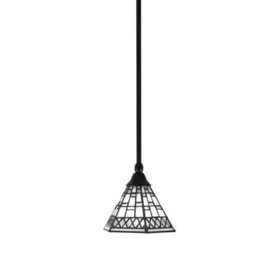 Stem Hung Mini Pendant Shown With 7" Art Glass