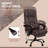 High Back Vibration Massage Office Chair With 6 Points, Hight Adjustable Computer Desk Chair, Reclining Office Chair With Retractable Footrest And Remote, Brown-1859241058