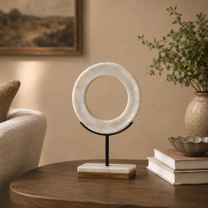 Philomena Ring Sculpture, 14" H x 9" W x 4" D
