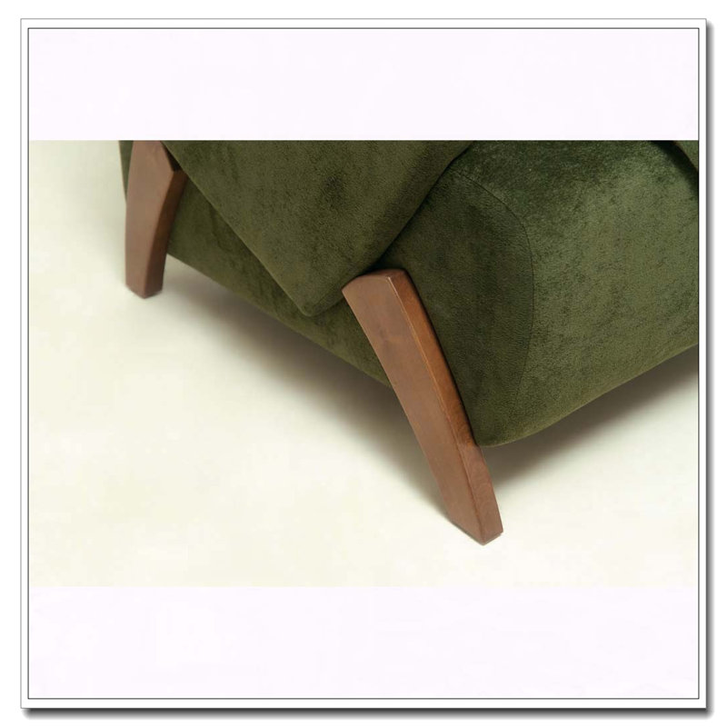 Fauteuil d'appoint en velours 28,15 pouces, Vert foncé