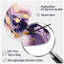 Mauve et or Strokes I - grande horloge murale mauve - forme unique-105567424
