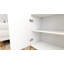 2 Storage Drawer Nightstand End Table Mirrored Accents Solid Wood Wooden