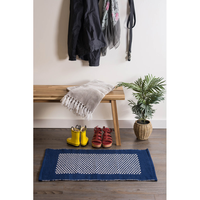 Moe Non-Slip Indoor Doormat, Navy