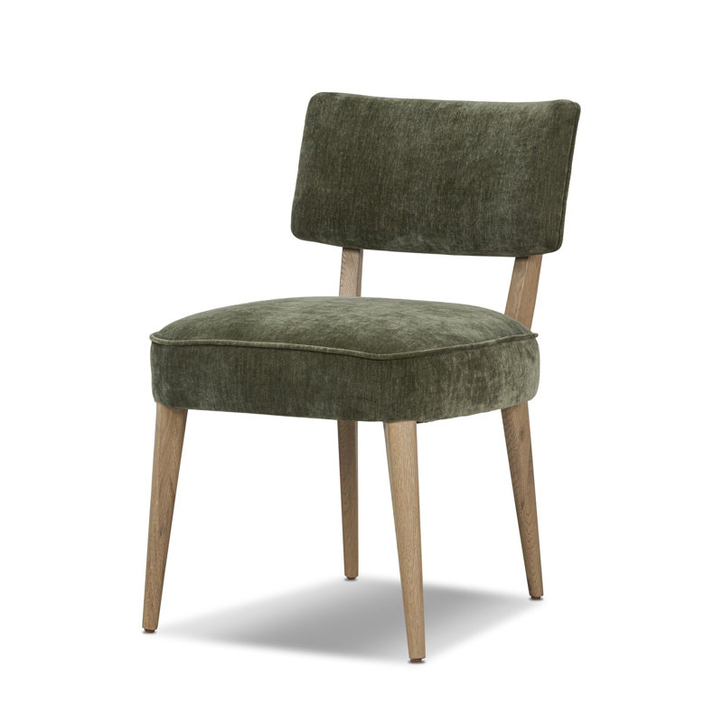Orville Dining Chair-Cambric Ivory, Amici Moss