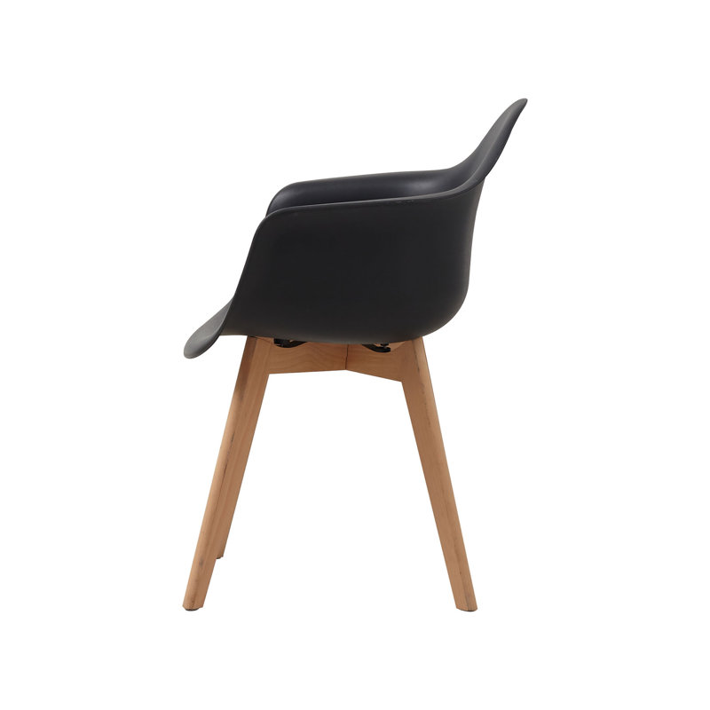 39cm H Wing Back Armchair, Black