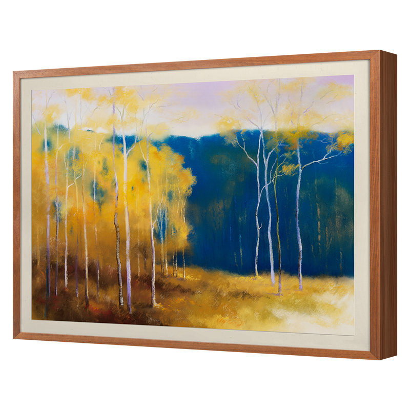 October Print by Jonas, Teri, Walnut Single Picture Framed, 24'' H x 30'' W