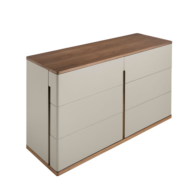 Chest of drawers in grey wood
