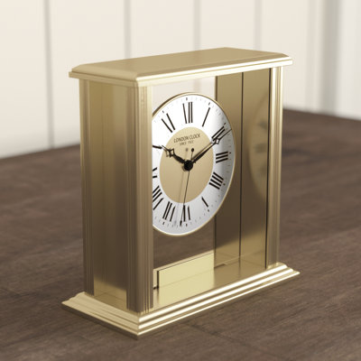 Traditional Analogue Metal Tabletop Clock