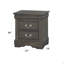 Table de chevet 1Pc 2 tiroirs-55569443