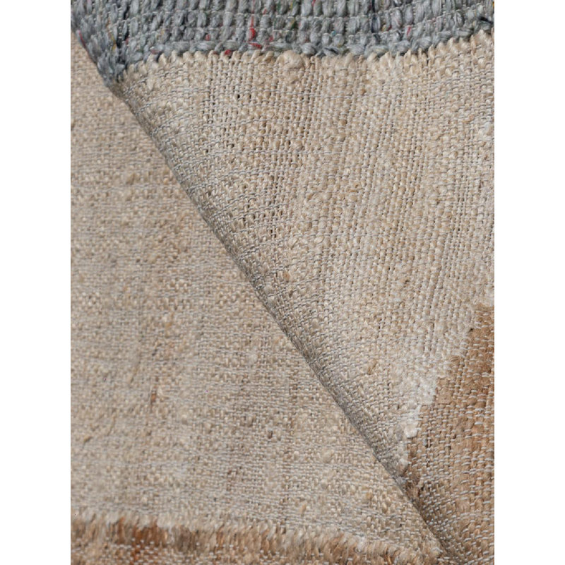 Tapis rectangulaire Aquila en naturel / ivoire / noir / gris, Rectangle 9 pi x 12 pi