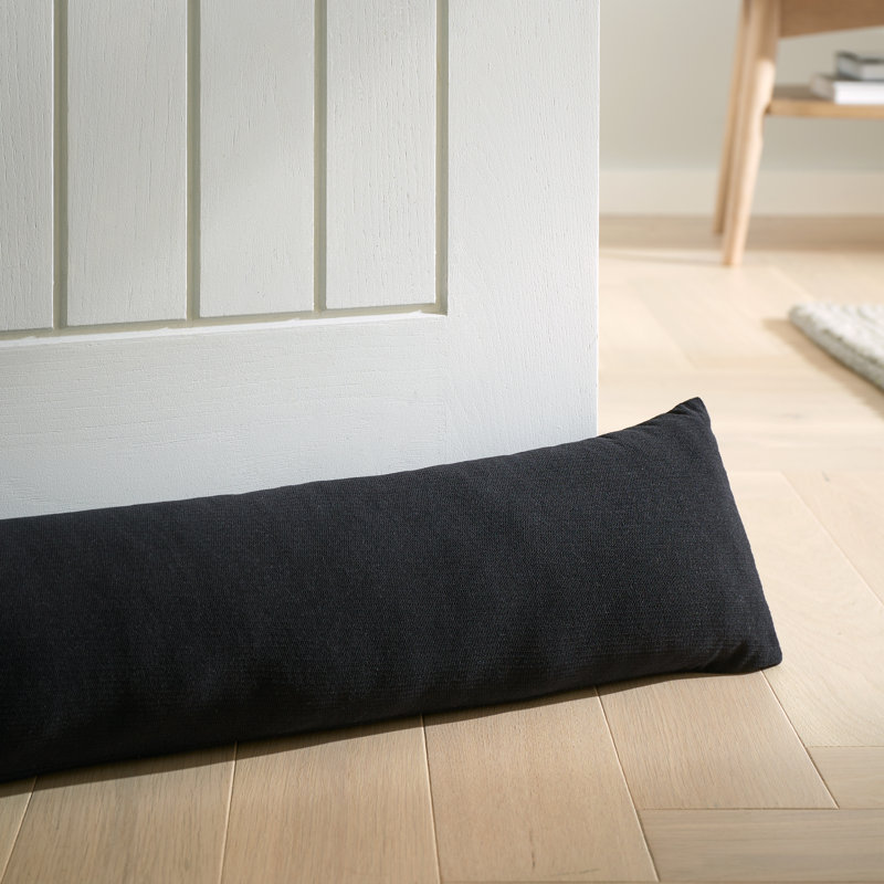 Wilson Velvet Door Draught Excluder, Black