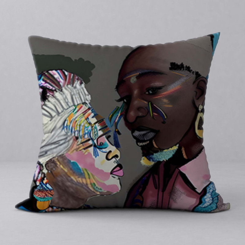 Reversible Throw Pillow, 22"x22"