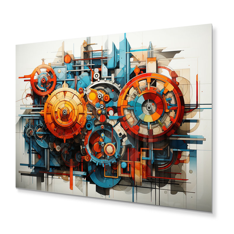 " Constructivism Industrial Symphony III ", 12" H x 20" W x 1" D