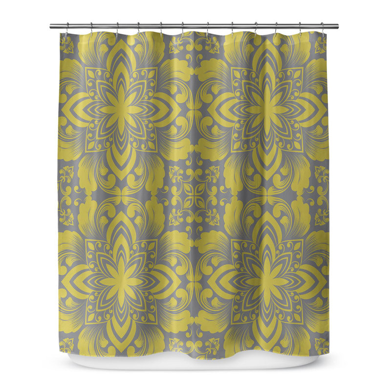 Coppola Geometric Shower Curtain, 70'' H x 71'' W x 1" D