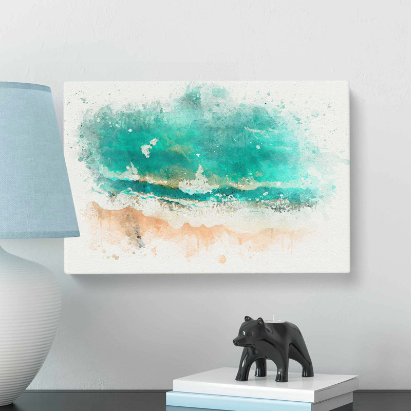 Monterey Beach In California In Abstract - Wrapped Canvas, 60cm H x 91cm W x 3cm D