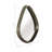 Asymmetrical Decorative Wall Mirror with Textured Metal Frame - Large Wall Mirror Perfect for Bathrooms, Bedrooms, or Living Room Decor - Chic Accent Mirror for Home Decor Accents - 19", Bronze-1431835394-1431835506