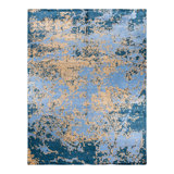 Overdyed One-of-a-Kind Rectangle 8'10" X 11'9" Hand Knotted Area Rug