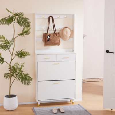 Sollender Hall Tree 31.5'' Wide with Shoe Storage