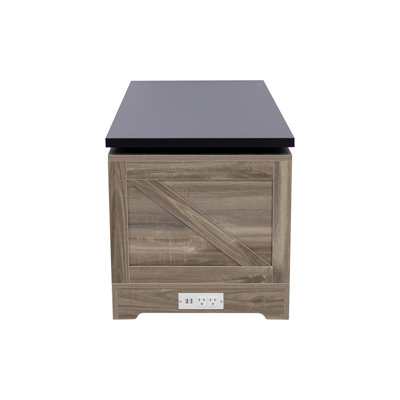 Farmhouse Coffee Tables, Rectangle Center Table With Storage Shelf