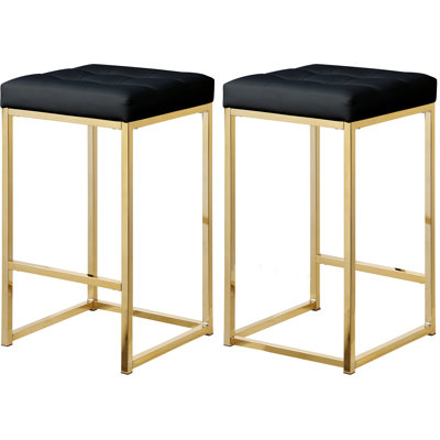 Sadler Upholstered Counter Stool with Metal Frame