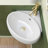 14 X 15 X 5.9 In. Ceramic Wall-Mounted Bathroom Mini Vessel Sink With Single Wall Hung Center Faucet Hole In White