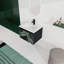 Meuble-lavabo flottant mural avec lavabo en céramique