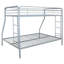 Lit superposé simple argenté sur lit double Long Beach-132499755