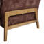 Fauteuil d'appoint capitonné à dossier - Espresso-130126168