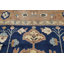 Tapis de la zone en laine bleu/bleu marine 13 pi 8 po x 15 pi 3 po one-of-kind main-noué la new age Skelton