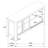 Flores Modern Dining Sideboard with Glass Doors