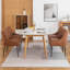 Dining Chairs ,Mid Century Dining ChairsUpholstered Faux Leather Dining Chairs with Back Pull Rod-1744888364